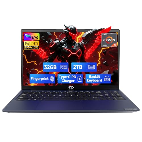 NIMO 15.6" FHD Gaming Laptop, AMD Ryzen 5, 32GB RAM 1TB SSD B421