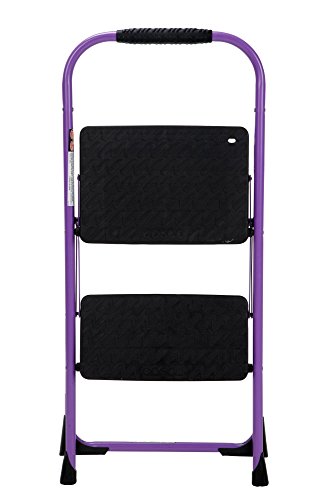 COSCO 2-Step Steel Step Stool, Gray Q61005