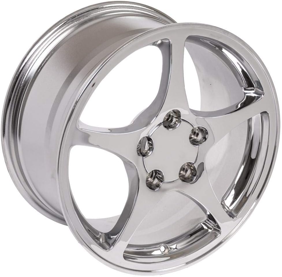 OE Wheels LLC CV05 18x9.5 Chrome Wheels for Corvette Camaro Firebird K47092