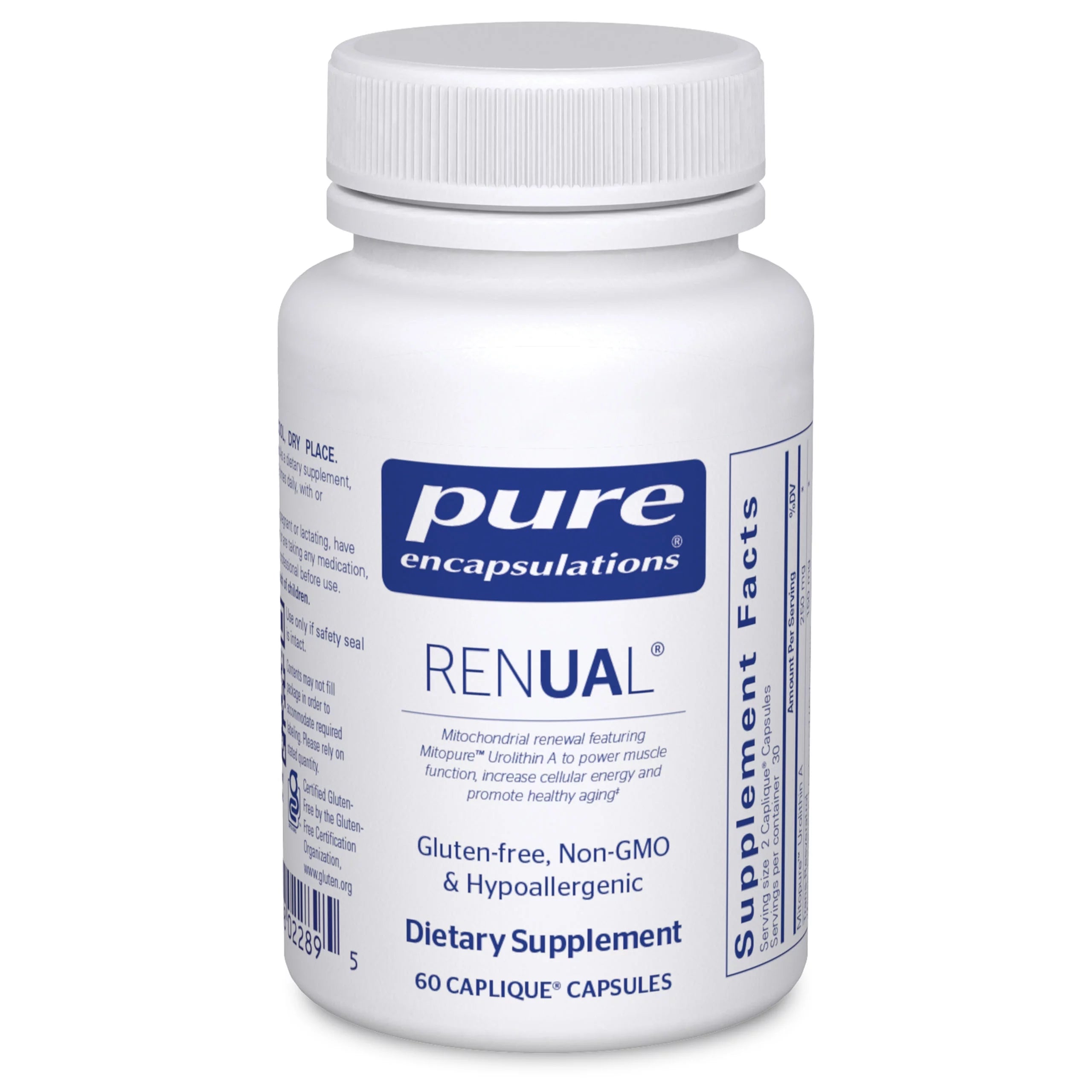Pure Encapsulations Renual | Support for Muscle Function, Cellular Energy Production, Mitochondrial Health, and Healthy Aging* | 60 Caplique Capsules