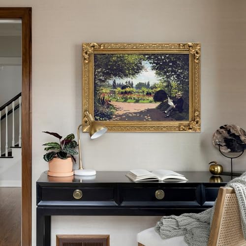 12x16 Wood Canvas Frame Gothic Ornate Black for Wall Art D3778