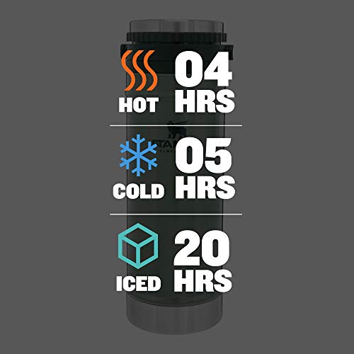 Stanley Travel Mug with French Press 16 oz, Insulated Stainless Steel, Leakproof Lid, Hammertone Green L66513