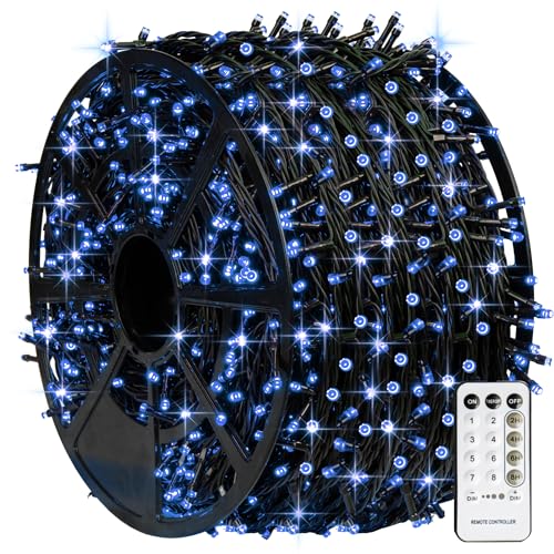 TW SHINE Halloween Lights 328FT Outdoor String Lights with Remote, Purple & Orange F53527