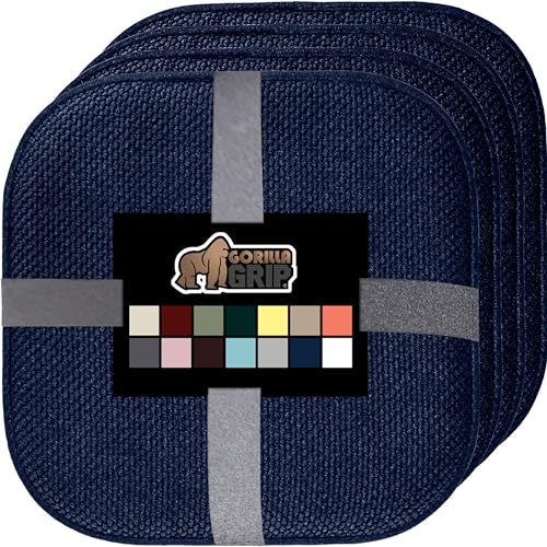 GORILLA GRIP Slip Resistant Chair Cushions, Memory Foam, Set of 2, Beige W525