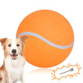 Large Dog Tennis Ball,9.5" Giant Doy Sport Ball Toy,Pet Birthday Gifts Interactive Dog Toys for Small Medium Large Dog (Yellow)