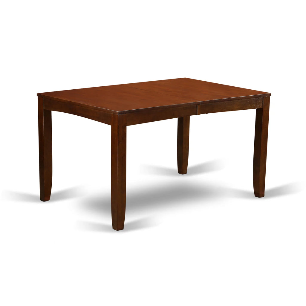 East West Furniture Lynfield 7-Piece Wood Dining Room Set in Espresso F9278