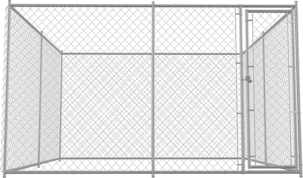 Large Dog Kennel Outdoor Heavy Duty Metal Dog Cage with Secure Lock T322