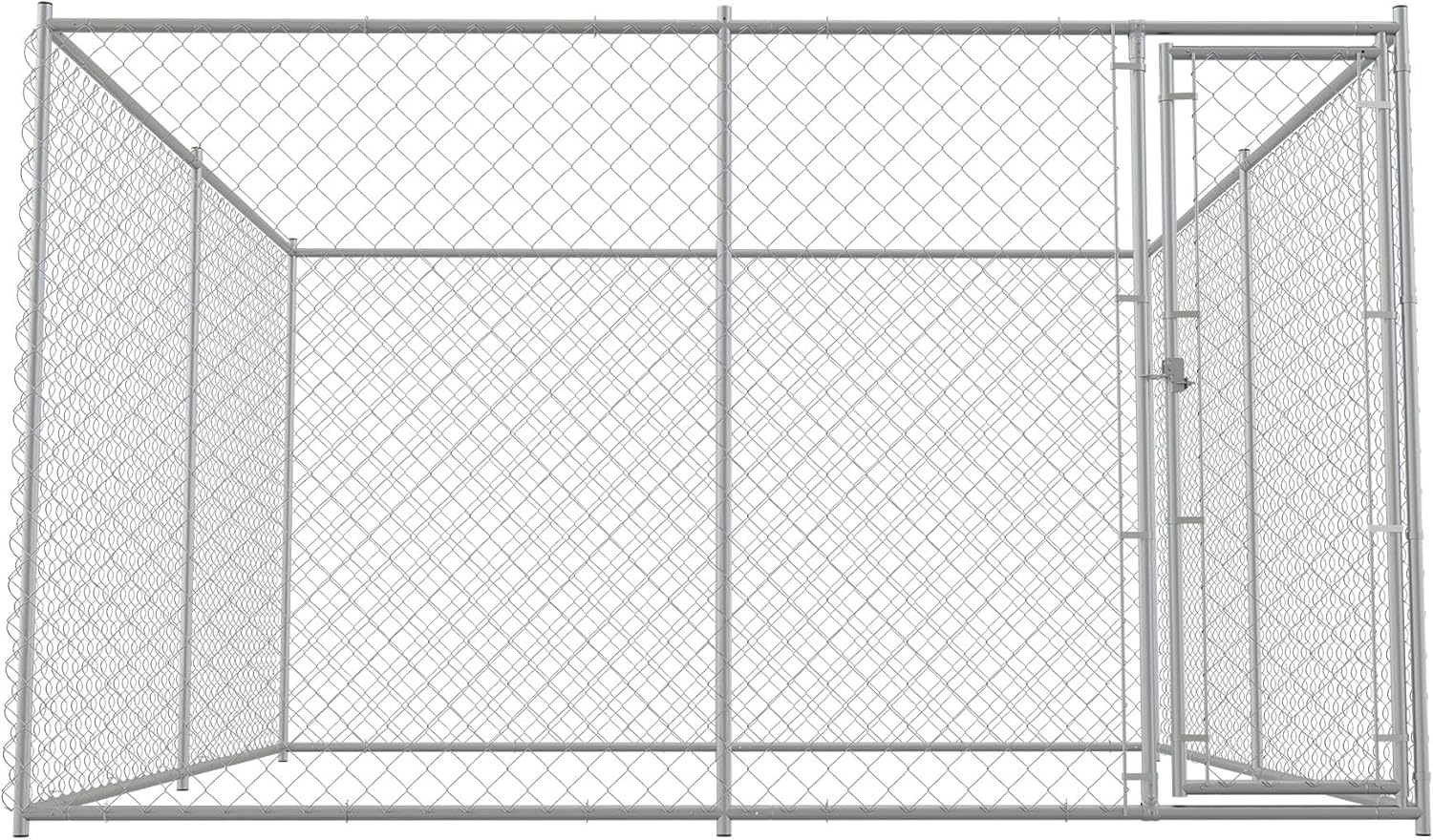Large Dog Kennel Outdoor Heavy Duty Metal Dog Cage with Secure Lock T322