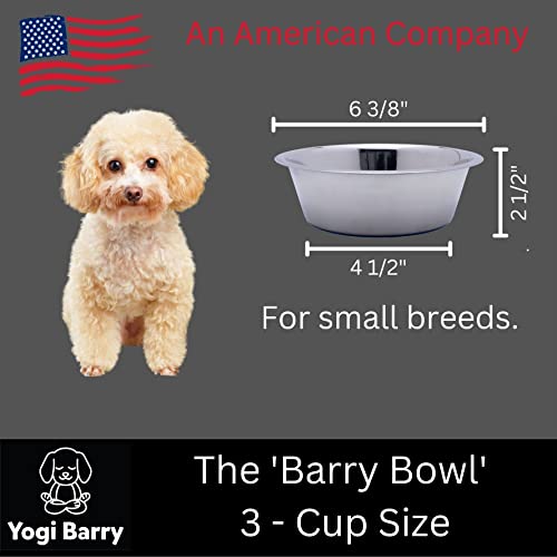 Stainless Steel Dog Bowl with Non-Skid Base, 2 Pack X2796