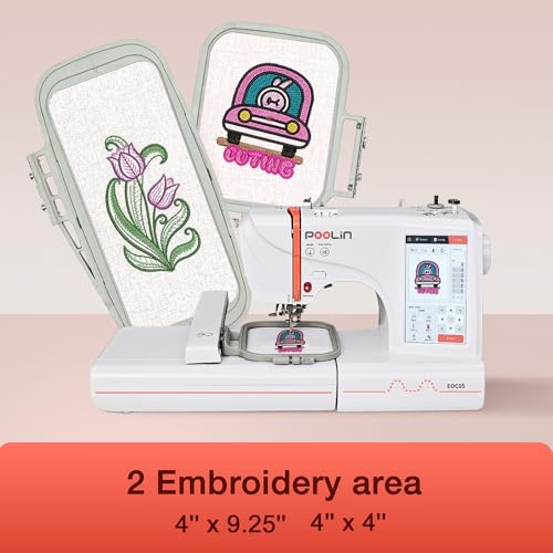 EOC05 Embroidery Machine with 7" Touchscreen and Large Hoop Y131