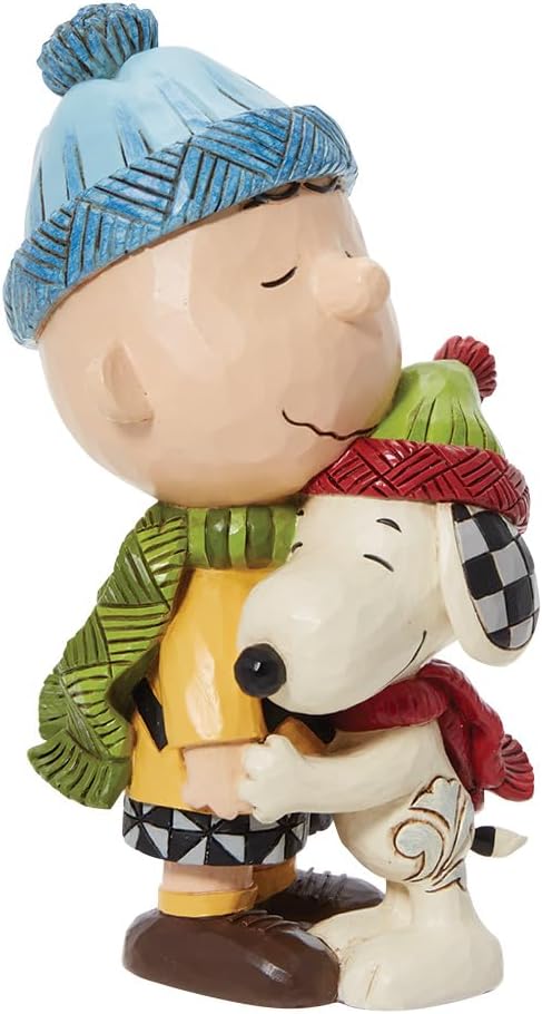 Enesco Jim Shore Peanuts Snoopy and Charlie Brown Hugging Figurine H537