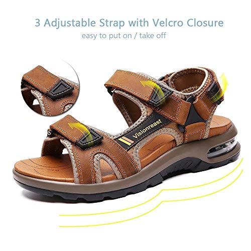 visionreast Mens Athletic Sandals Non-slip Outdoor Hiking P706