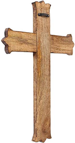 IBLAY Wooden Catholic Crucifix Cross Wall Hanging 18 x 12 Inches F785