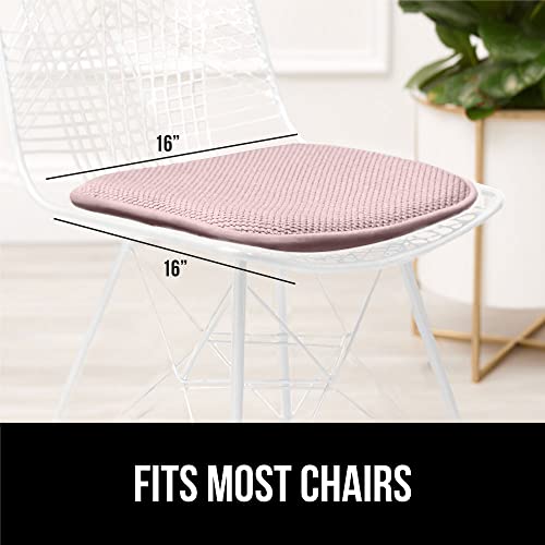 GORILLA GRIP Slip Resistant Chair Cushions, Memory Foam, Set of 2, Beige W525