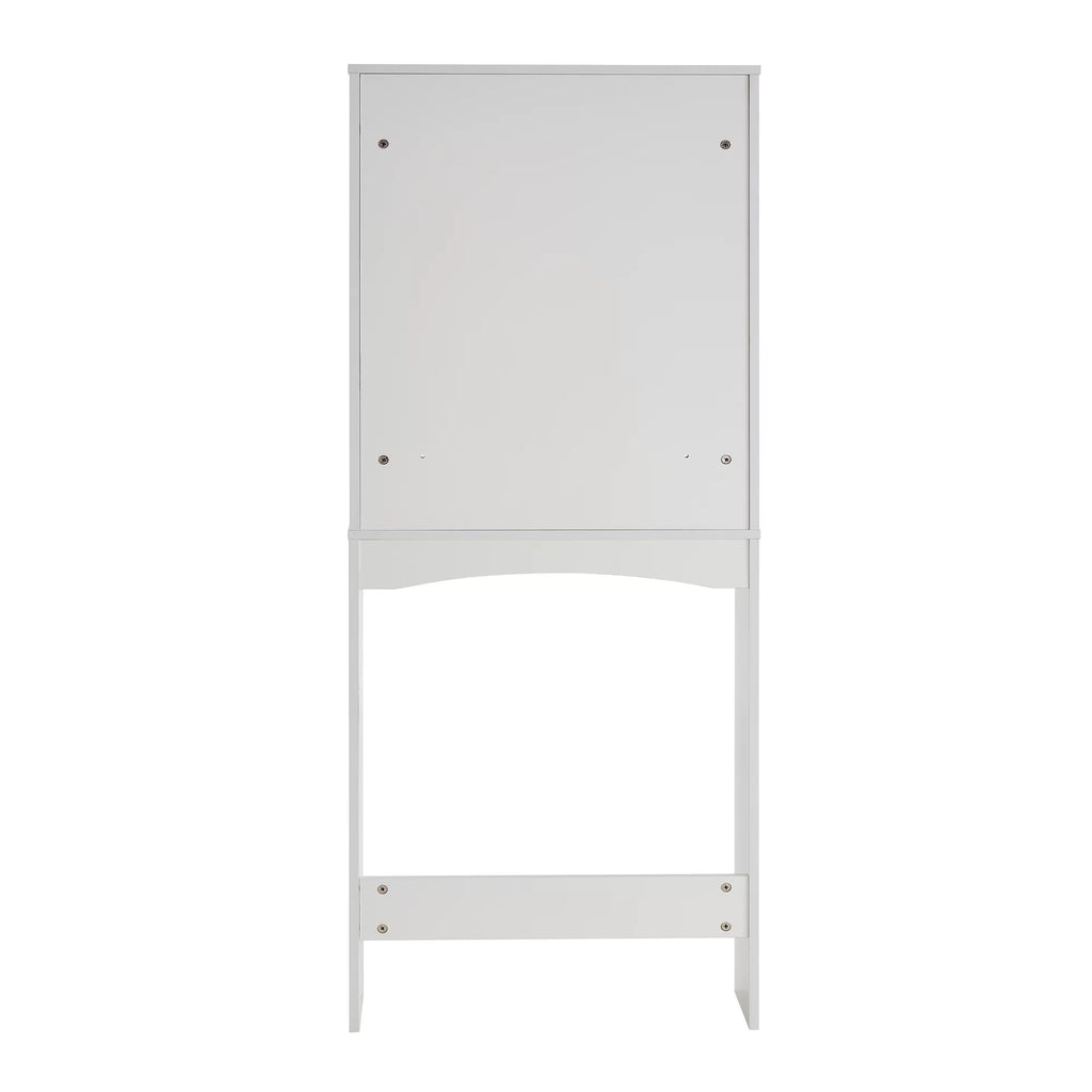 Over The Toilet Bathroom Shelf Cabinet Organizer, White O7151
