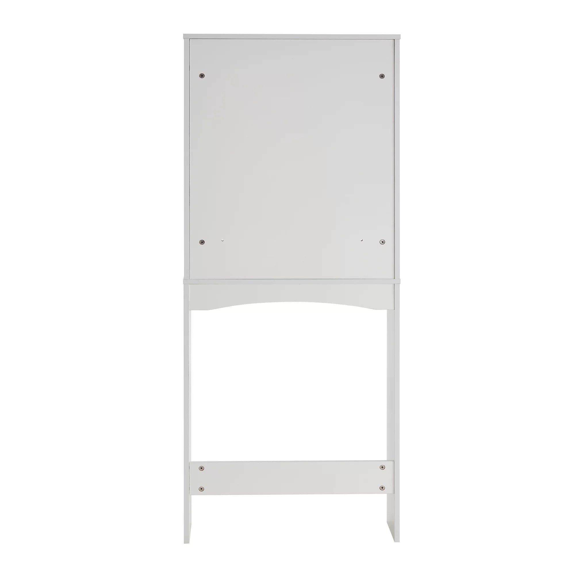 Over The Toilet Bathroom Shelf Cabinet Organizer, White O7151