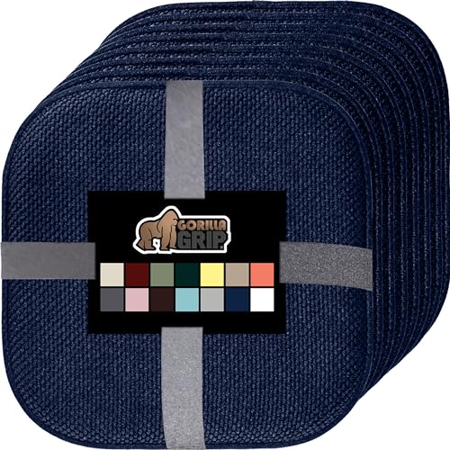 GORILLA GRIP Slip Resistant Chair Cushions, Memory Foam, Set of 2, Beige W525
