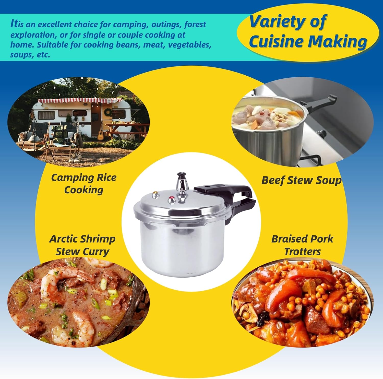 3L Stainless Steel Pressure Cooker for Induction Cooker U198747