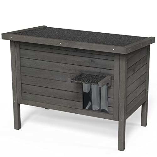 GDLF Outdoor Feral Cat House Heated Cat Shelter with All-Round Insulation Q5137