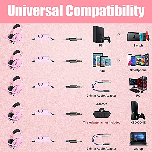 BENGOO G9000 Stereo Gaming Headset for PS4 PC Xbox One PS5, Noise Cancelling Over Ear with Mic U80966