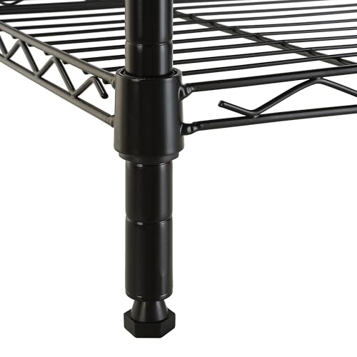 Amazon Basics 3-Shelf Adjustable Steel Wire Rack Storage Shelving, Chrome D243