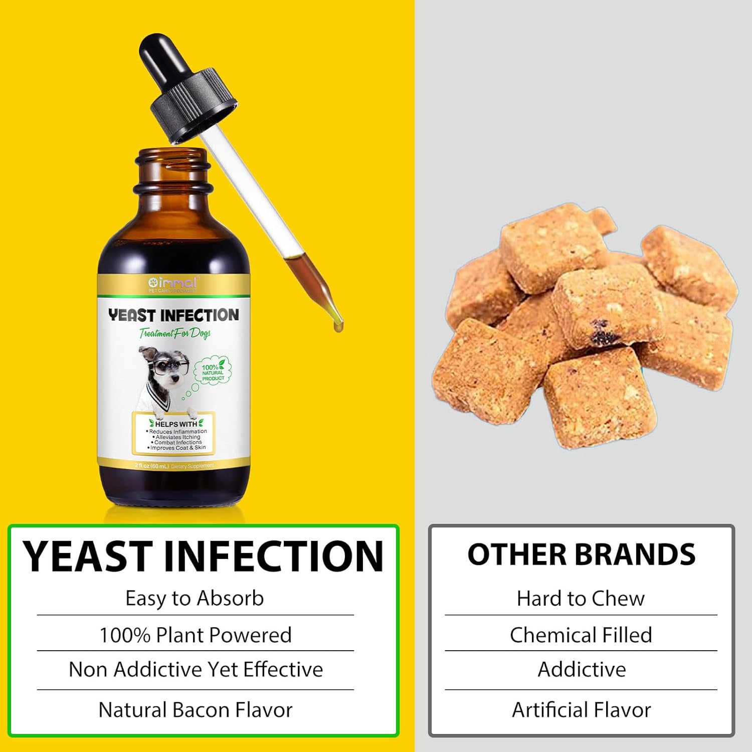 Yeast Infection Treatment for Dogs, Natural Ear Infection & Skin Itch Relief R390