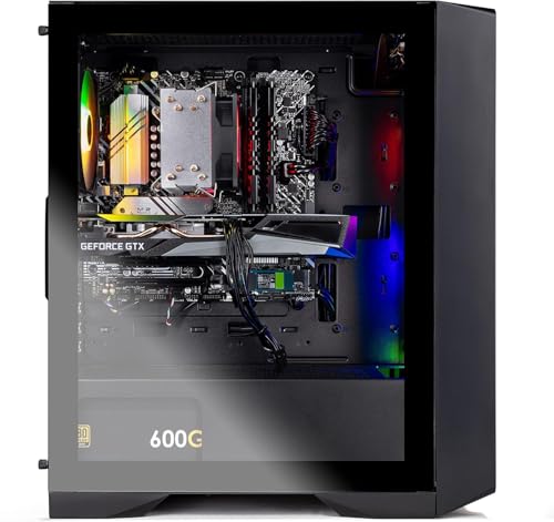 Skytech Gaming Nebula Gaming PC Desktop, AMD Ryzen 5 3600, GTX 1650, 16GB RAM, 500GB SSD, Black N7819