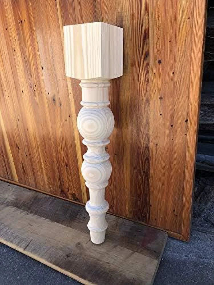 Modern Farmhouse Dining Table Legs - Unfinished - Set of 4 N1861