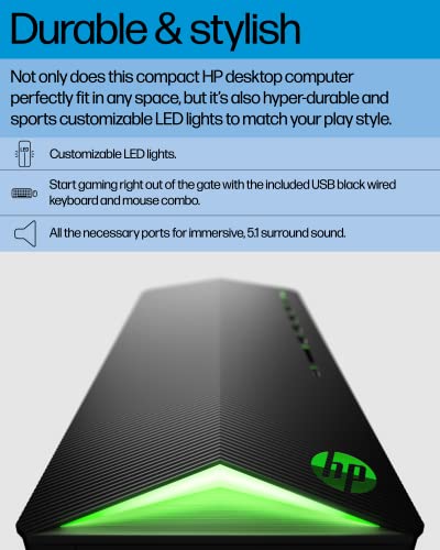 HP Pavilion Gaming Desktop, Ryzen 7, RTX 2060, 16GB RAM, 1TB SSD A5723