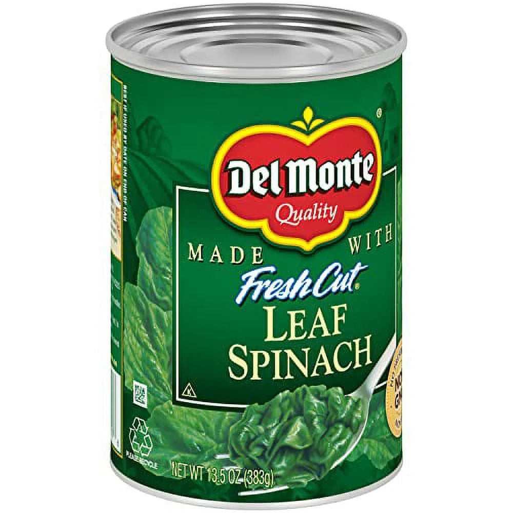 Del Monte Fresh Cut Leaf Spinach, 13.5 oz (Pack of 12) K8520