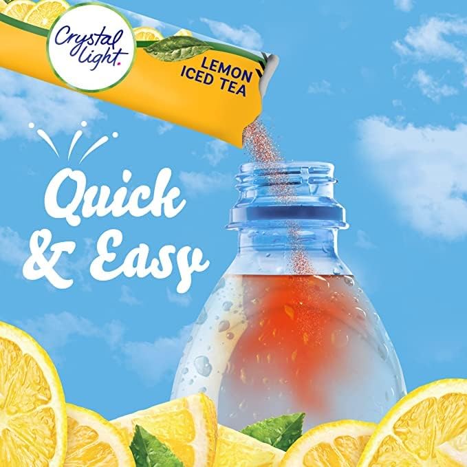 Crystal Light Lemon Iced Tea Powdered Drink Mix, 30 Packets W48915