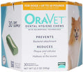 OraVet Dental Hygiene Chew for X-Small Dogs (up to 10 lbs), Dental Treats for Dogs, 30 Count