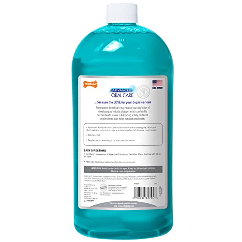 Nylabone Advanced Oral Care Dog Water Additive for Dental Care, 32 oz. F2667
