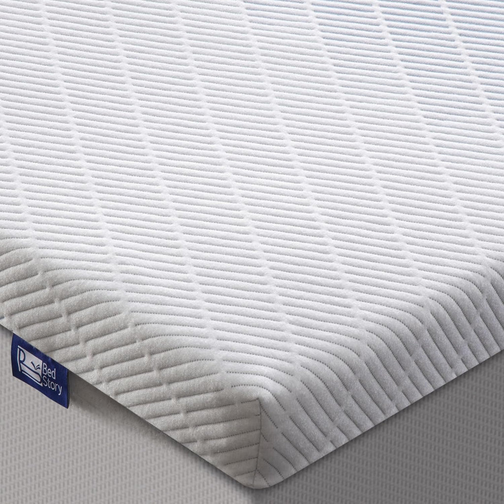 BedStory 4 Inch Firm Mattress Topper Twin Size, Extra Firm Memory Foam Bed Topper for Pain Relief, Cooling Gel Infused High-Density Mattress Pad, Skin-Friendly Non-Slip Cover, CertiPUR-US Certified