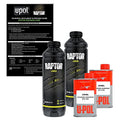 CUSTOM SHOP U-Pol Raptor Tintable Urethane Spray-On Truck Bed Liner Kit and Custom Coat Spray Gun with Regulator, 8 Quart Kit