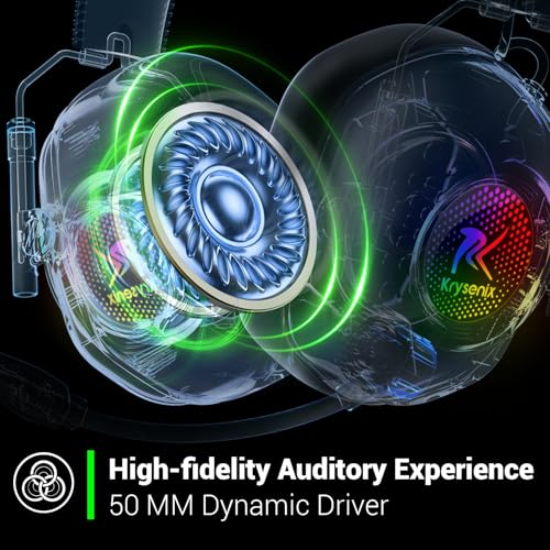 Wireless Gaming Headset with Noise Canceling Mic for PC, PS5, PS4, Switch, Mac B84241
