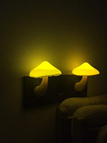 AUSAYE 5Pack Sensor LED Night Light Plug in Mushroom Lamp for Bedroom G797882