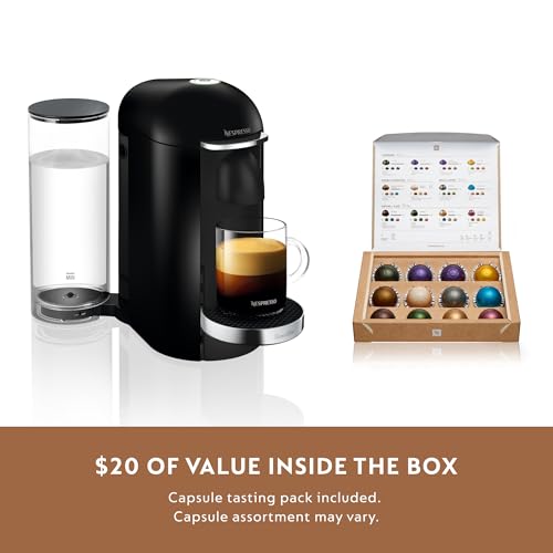 Nespresso Vertuo Plus Coffee and Espresso Maker by Breville, Ink Black H750