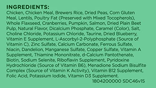 Rachael Ray Nutrish Indoor Complete Dry Cat Food, Chicken with Lentils & Salmon, 14 lb B502
