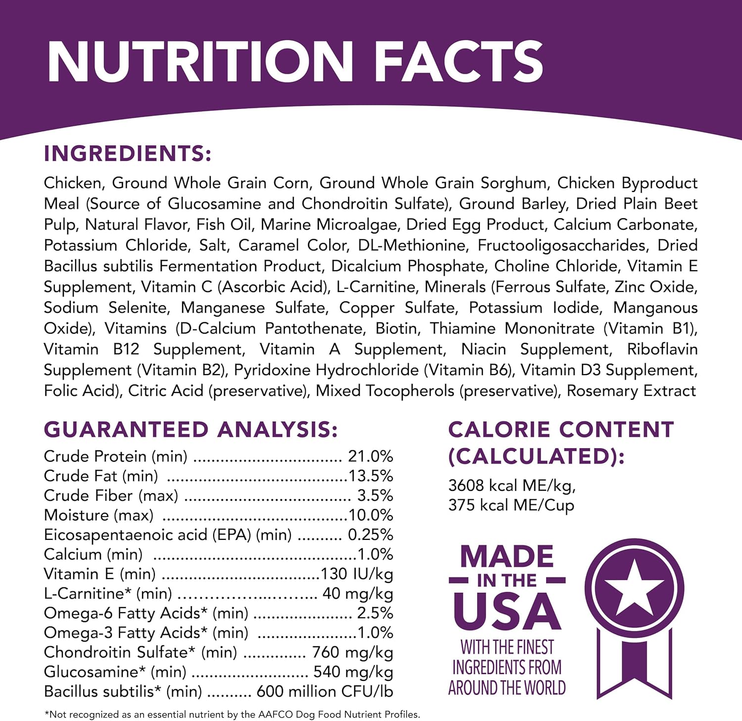 Advanced Health Mobility Support Chicken and Whole Grain Recipe Adult Dry Dog Food, 6 lb. Bag D724