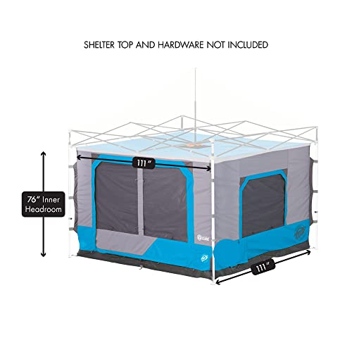 E-Z UP Camping Cube 6.4 for 10' Straight Leg Canopy, Royal Blue Z577682
