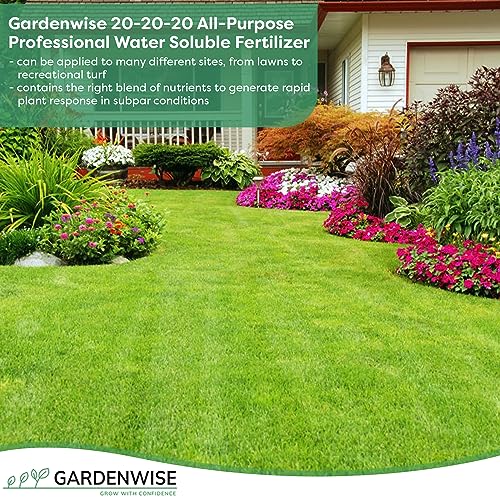 Gardenwise 20-20-20 All Purpose Water Soluble Fertilizer, Plant Food, 1/2 Quart E4358