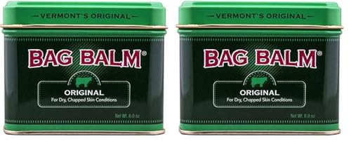 Vermont's Original Bag Balm for Dry Chapped Skin Conditions 8 Ounce Tin
