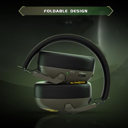 Wireless Gaming Headset with Noise Canceling Mic for PS5, PS4, PC, Switch - Black P129