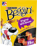 Beggin' Strips Dog Treats, Original with Bacon, 25 Oz Pouch