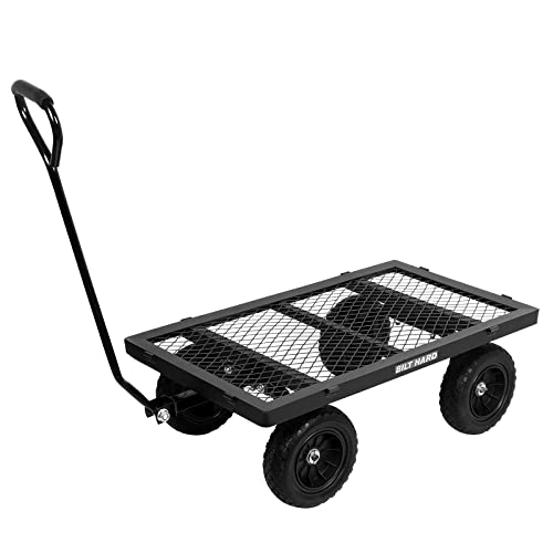 BILT HARD 880 lbs 10" Flat Free Steel Garden Cart with Rotating Handle K9279