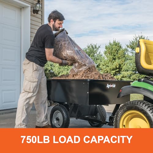 Agri-Fab 45-0101 Steel Utility Lawn & Garden Dump Cart for Riding Mowers X70378
