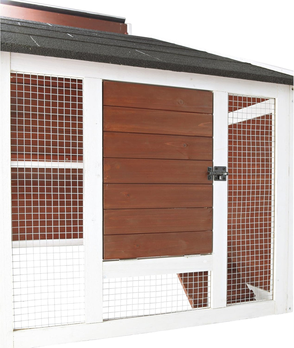 TRIXIE Natura 72-in Enclosed Outdoor Chicken Coop with Run and Nesting Box G496