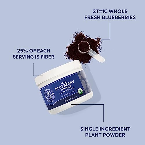 Vimergy USDA Organic Wild Blueberry Supplement Powder, 62 Servings, 250g B84199