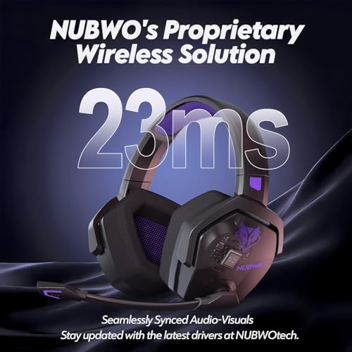 NUBWO G06 Dual Wireless Gaming Headset with Microphone for PS5, PS4, PC O599